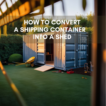 How to Convert a Shipping Container into a Shed