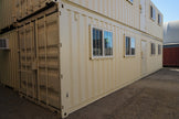 40' Ground Level Office Container (Used Grade - Cargo Worthy )