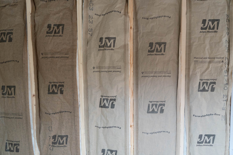 Stick-Framed, R13 Insulation in 20' container