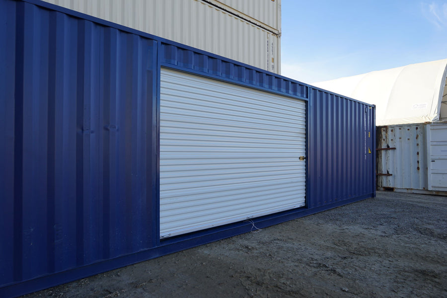 Storage Container with 12' roll door secure 