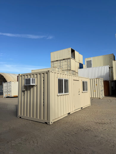 20' Ground Level Office Container