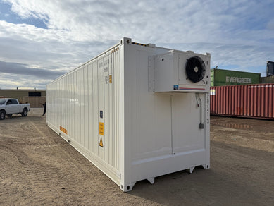 40' High Cube New Refrigerated Container (Single Phase 5HP Freezer)