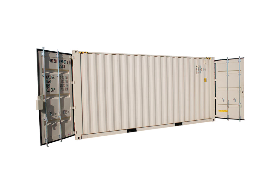 20 Feet High Cube Steel Container with Cargo Swing Doors on Both Ends