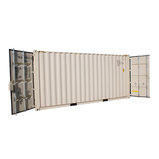 20 Feet High Cube Steel Container with Cargo Swing Doors on Both Ends
