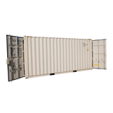 20 Feet High Cube Steel Container with Cargo Swing Doors on Both Ends