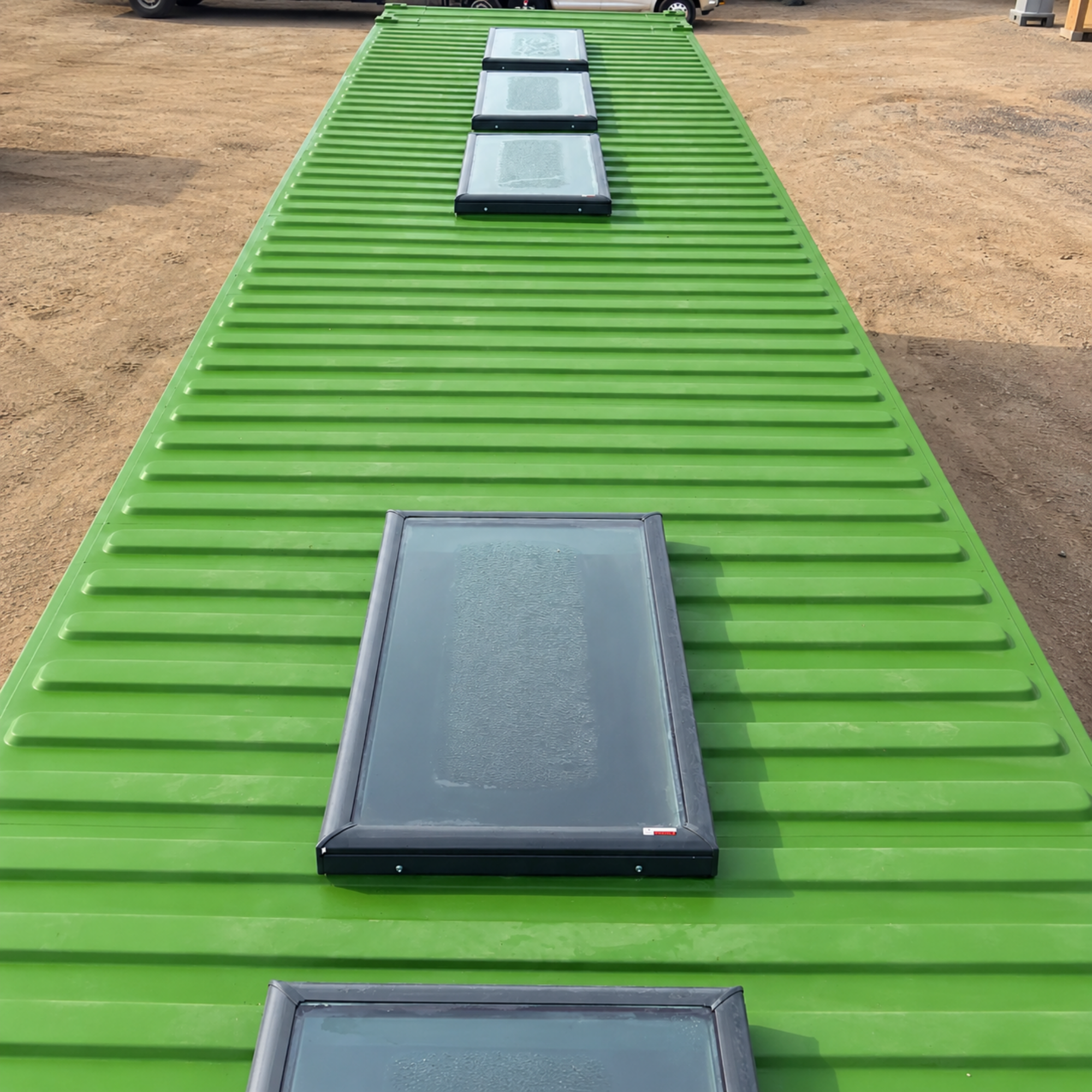 2’x4’ Flat Glass Skylight