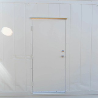 36” Steel Security Personnel Door on a Refrigerated Container