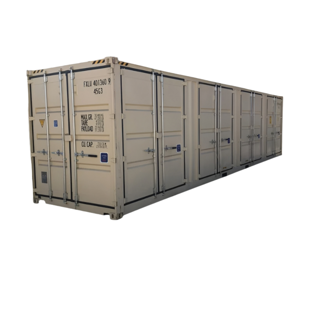 40' High Cube Four Door Open Side Container