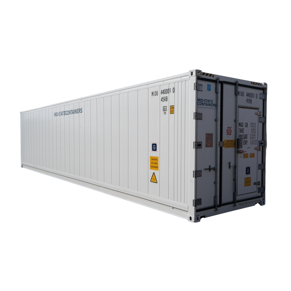 40' High Cube New Refrigerated Container (Single Phase 5HP Freezer)