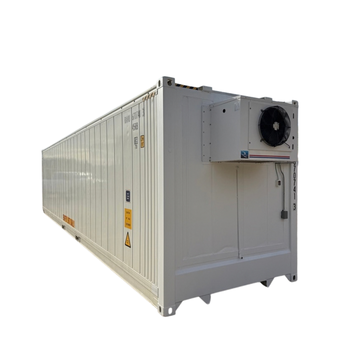 40' High Cube New Refrigerated Container (Single Phase 5HP Freezer)