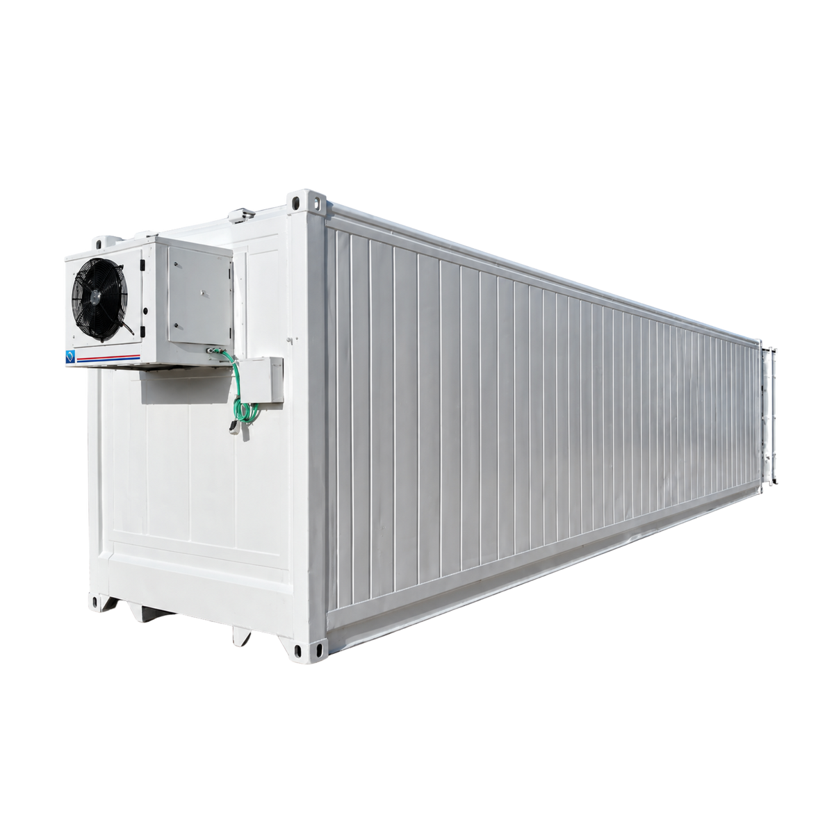 40' High Cube  Refrigerated Container Used Box - New Motor (Single Phase 5HP Freezer)