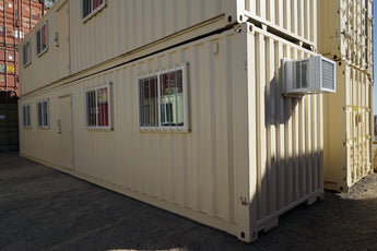 40' Ground Level Office Container (Used Grade - Cargo Worthy )