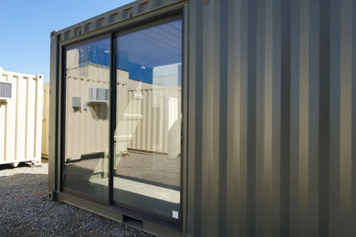 8’ Black Aluminum Sliding Glass Patio Door (Milgard A-250 Series)