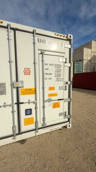 40' High Cube New Refrigerated Container (Single Phase 5HP Freezer)