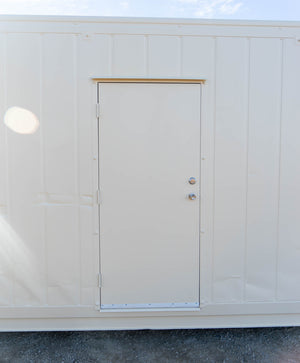 36” Steel Security Personnel Door on a Refrigerated Container