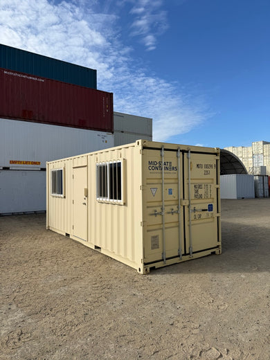 20' Ground Level Office Container