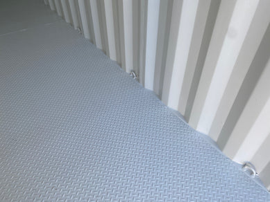 Vinyl Diamond Nitro or Coin Garage Flooring - 40' Container