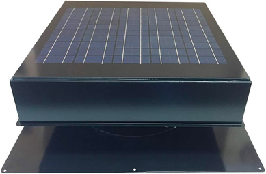 Solar powered roof exhaust fan