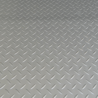 Vinyl Diamond-Plate Flooring, 45' Container