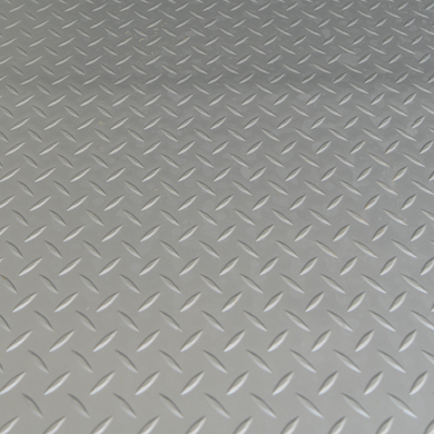 Vinyl Diamond-Plate Flooring, 45' Container