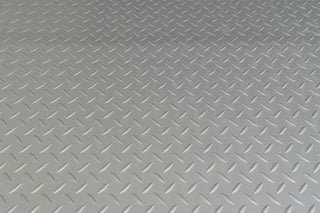 Vinyl Diamond-Plate Flooring, 45' Container