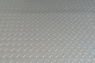 Vinyl Diamond-Plate Flooring, 45' Container