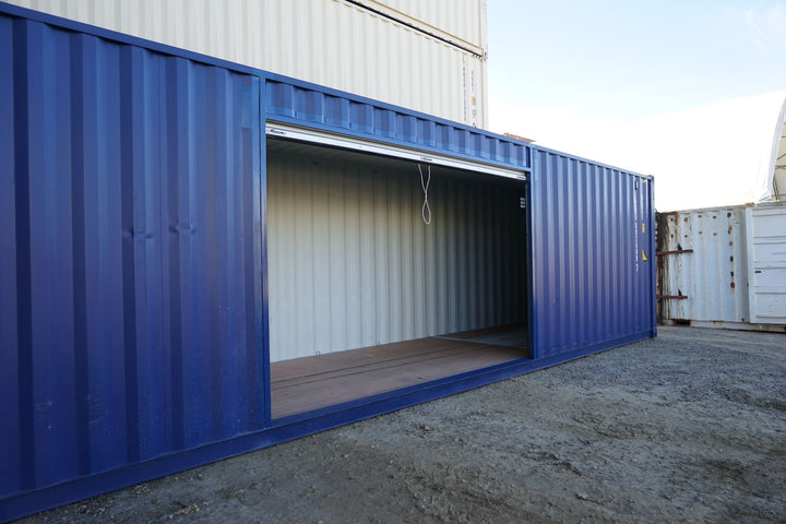 Steel 40' Container with roll up door open
