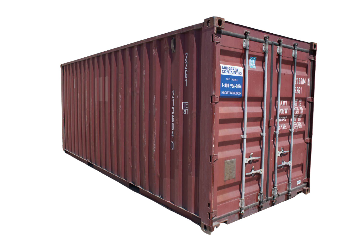 20’ Standard Cargo Worthy Container for sale – Midstate Containers